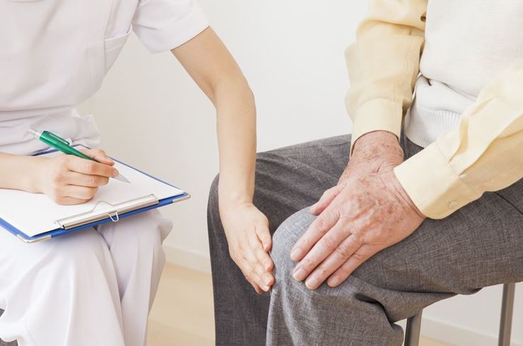 膝痛で来院する患者